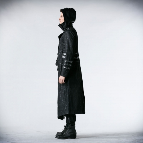 PUNK RAVE Gothic men long winter coat Y-364