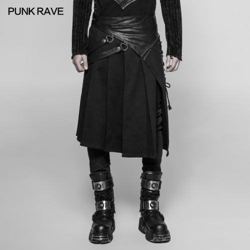 PUNK RAVE  Punk Man Half Skirts WQ-372