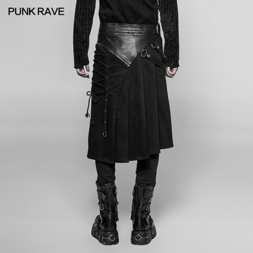 PUNK RAVE  Punk Man Half Skirts WQ-372