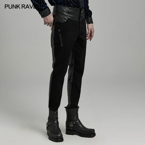 Punk Rave WK-626XCM Slim Fit Casual Pants Design Tight Men's Punk Gloomy Pants