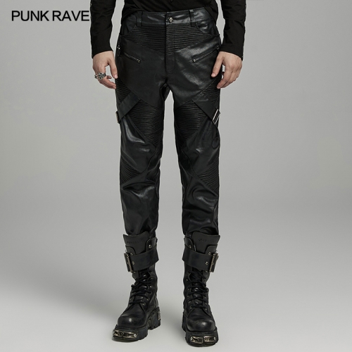 Punk Rave Drawstring Technique Personalized Punk Fitting Casual Pants