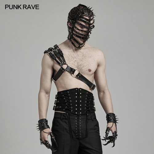 Punk Rave Adjusted Loops Single Shoulder Design Punk Shoulder Harness